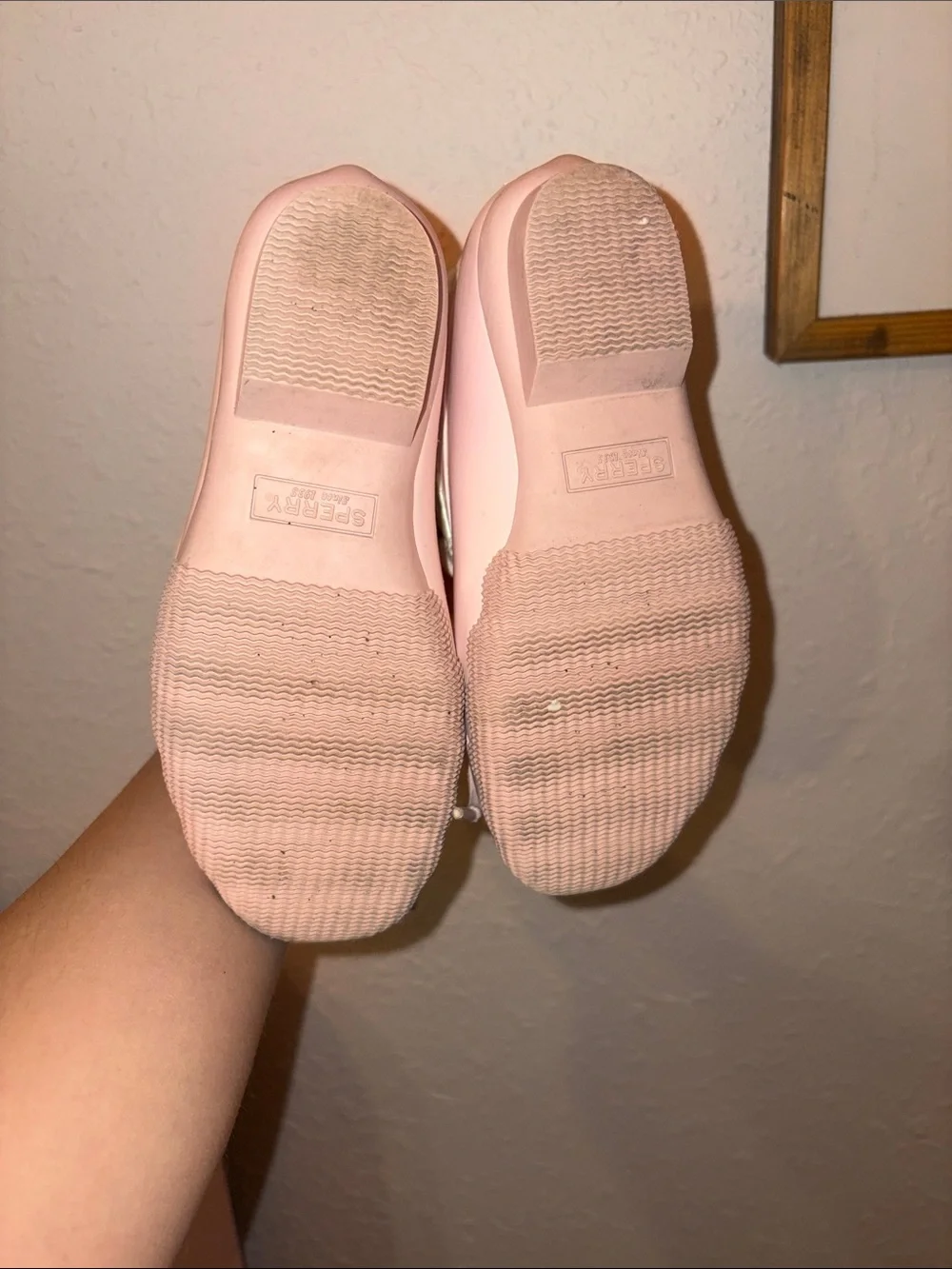 Sperry Girls' Light Pink Lace-Up Duck Rain Boots